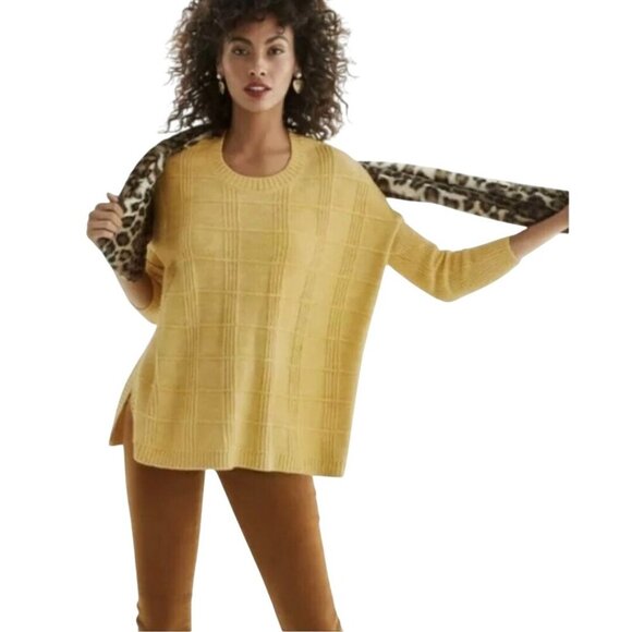 Cabi Stitch Mix Mustard Oversized Pullover Sweater Size M - Picture 1 of 7